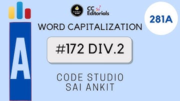 Codeforces #172 Div.2 | Word Capitalization | Problem 281A | Codeforces Editorials/Tutorials