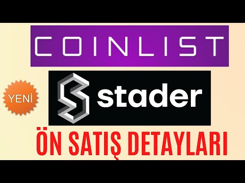 STADER (SD) TOKEN COİNLİST ÖN SATIŞ ! STADER NASIL ALINIR? SD TOKEN NEDİR?