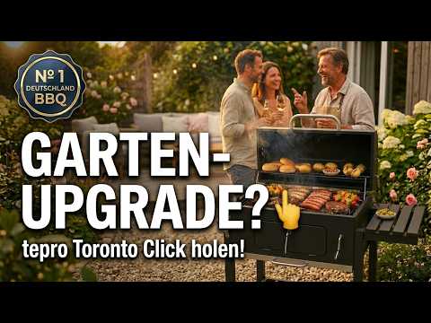 Videovorschau: tepro Toronto Click: Holzkohlegrill mit kurbelbarer Kohlewanne