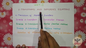 How to clear TPDE / M3 / Z - Transform Important Topics and Inverse Z Transform Formulae