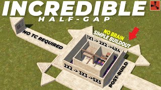 NEW Twig-Buildout HALF-GAP Technique for All Bases | RUST 2025