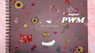 August 2024 Plan With Me | Social Media Planner 🌻