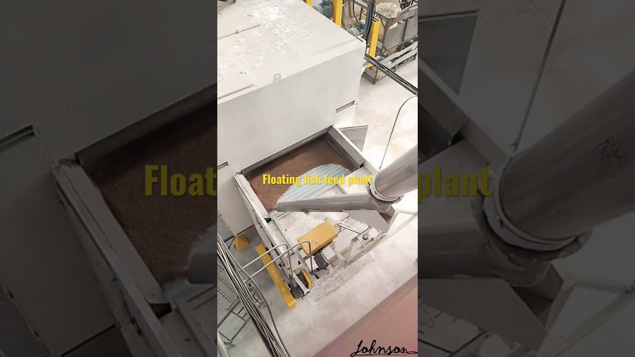 Floating fish feed plant