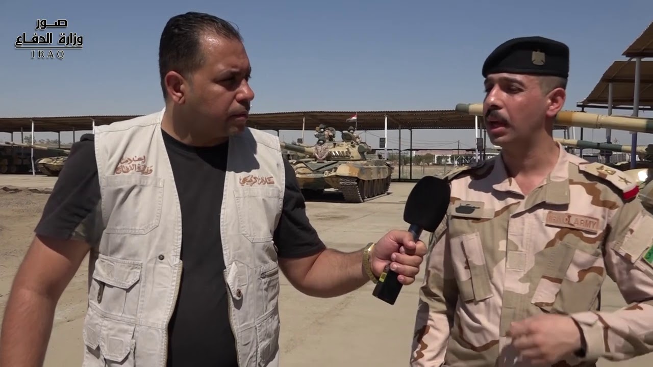 ابطال الكتيبة السابعة يستعرضون مهاراتهم على دبابات T72 الروسية