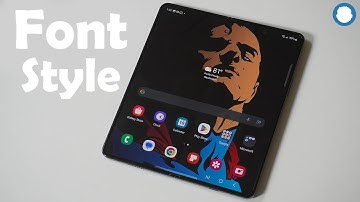 How To Change Font Style & Size On Samsung Galaxy Z Fold 6