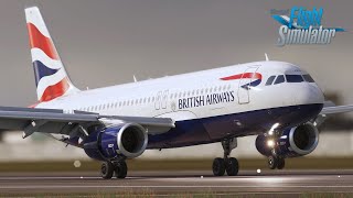 MSFS 2020 - RTX 4070 Ti Super | Fenix A320 landing in Heathrow