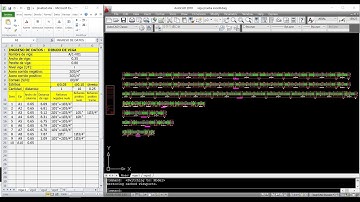 Autolisp - Excel - vigas estructurales