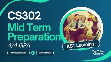 CS302 Midterm Preparation | #CS302 #midterm #preparation #kstlearning