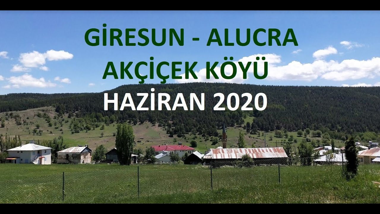Giresun Alucra Akçiçek Köyü (Haziran 2020)