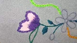 Embroidery designs new design tutorial for beginners stitch by Aysha support me 