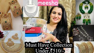 Huge Meesho Jewellery Haul Under ₹510 | Mangalsutra/Chuda/Kada/Oxidised & Traditional Jewellery