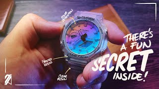 Практический обзор: GA-2100SRS-7A Iridescent G-Shock Casioak