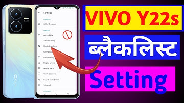 Vivo y22s me number ko block or unblock kaise kare // how to blacklist setting in vivo Y22s me //