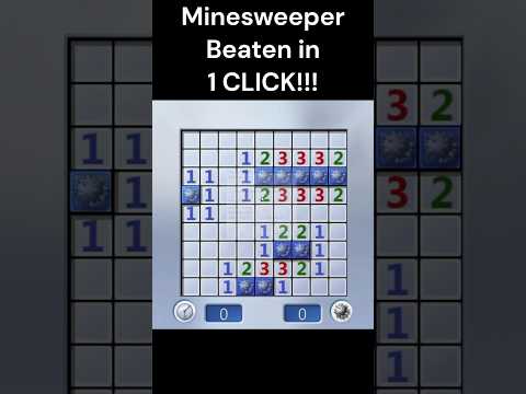 1 Click Minesweeper #game #minesweeper #speed #speedrun #incredible