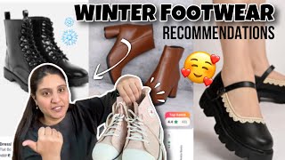 Comfortable✅*WINTER* Footwear Suggestions⛸️🤌🏻| Ankle boots,combat shoes,converse dupes⭐️