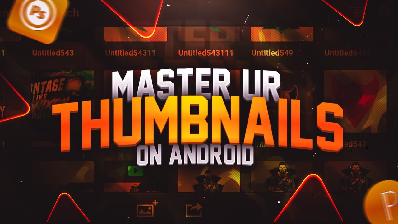 Master ur thumbnails on android | Beginners guide | create PUBG thumbnails on mobile | Eps.1