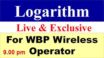 🔴Live WBP Wireless Operator Math Class || Log || Day 03 || 9.00 pm by GIFT OF THE GAB EDU ||