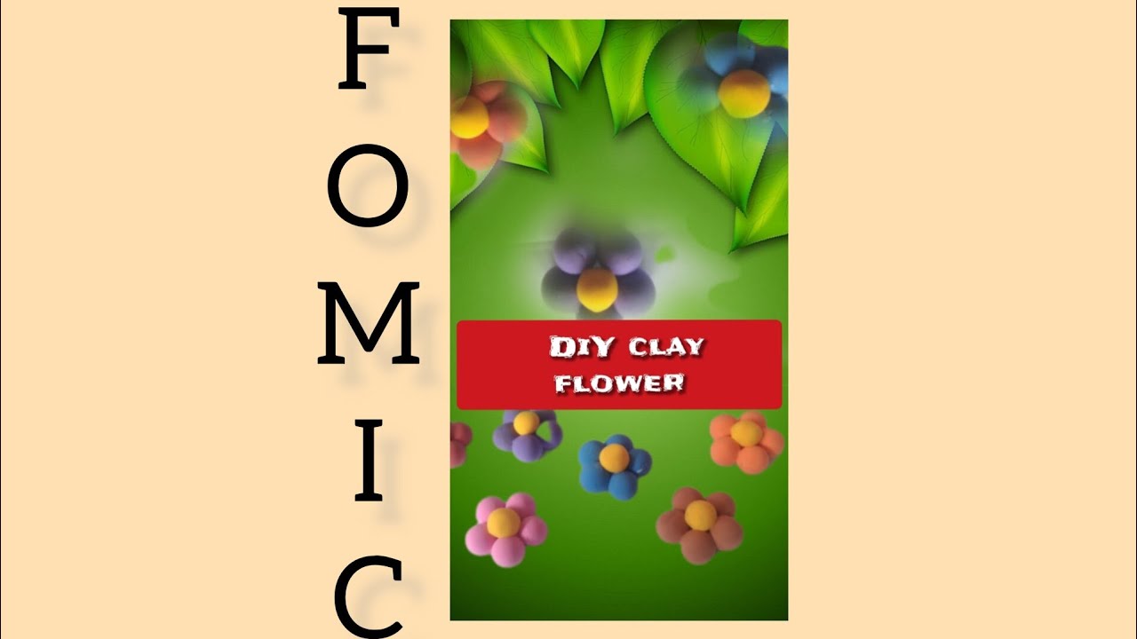 DIY fomicclayflowerclay flowerball flower decorations. YouTube