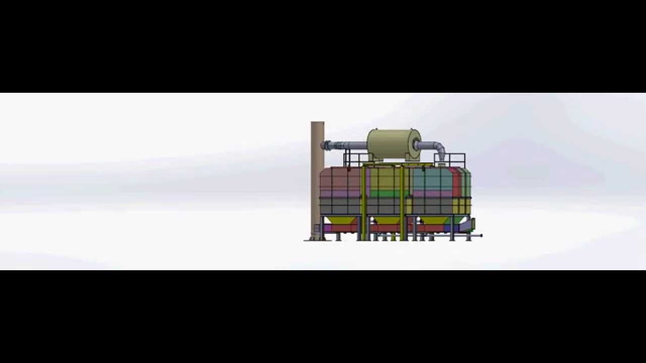 RTO Oxidizer for VOC emissions abatement (Render)