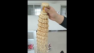 "Golden Deep Wave Hair: Unleash Your Bold & Glamorous Side with Luxurious Curls!"❤