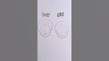 Drawing the heads boys and girls✨✏️#tutorial #art #head #sketch #shorts