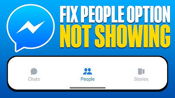 How To Fix Messenger People Option Not Showing Problem (2025)