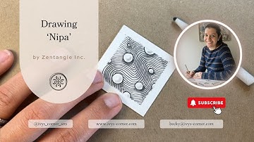 Learn Nipa – Zentangle Floating Orbs Pattern Tutorial #nipa #zentangle #zentanglemethod