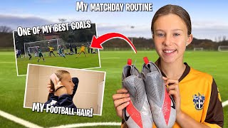SHE SCORED A SCREAMER! *LILLY'S FOOTBALL MATCH DAY ROUTINE!!