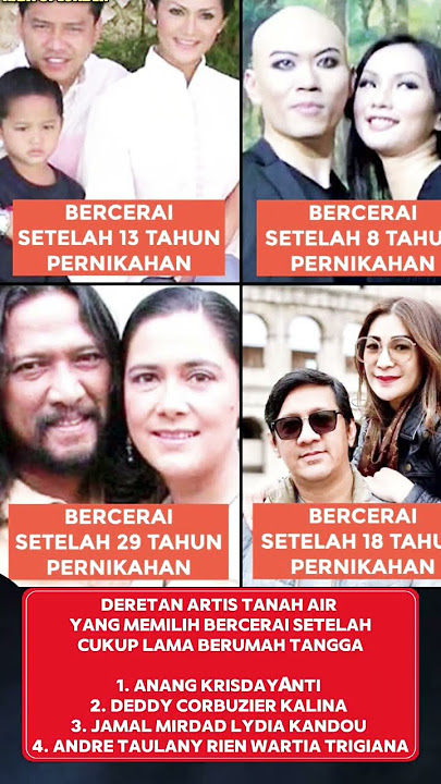 Deretan Artis yang Memutuskan Bercerai setelah cukup lama Berumah Tangga❗#celebrity #entertainment