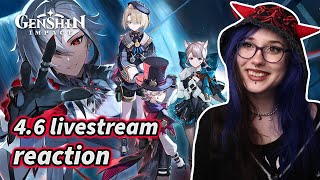 THIS PATCH LOOKS INSANE! 4.6 Livestream Reaction | Genshin Impact