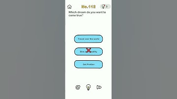 brain out level 112 which dream do you want to come true? solution walkthrough