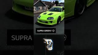 Green Supra Mk4 😈-Toxic ☠️ #Supra #Shorts