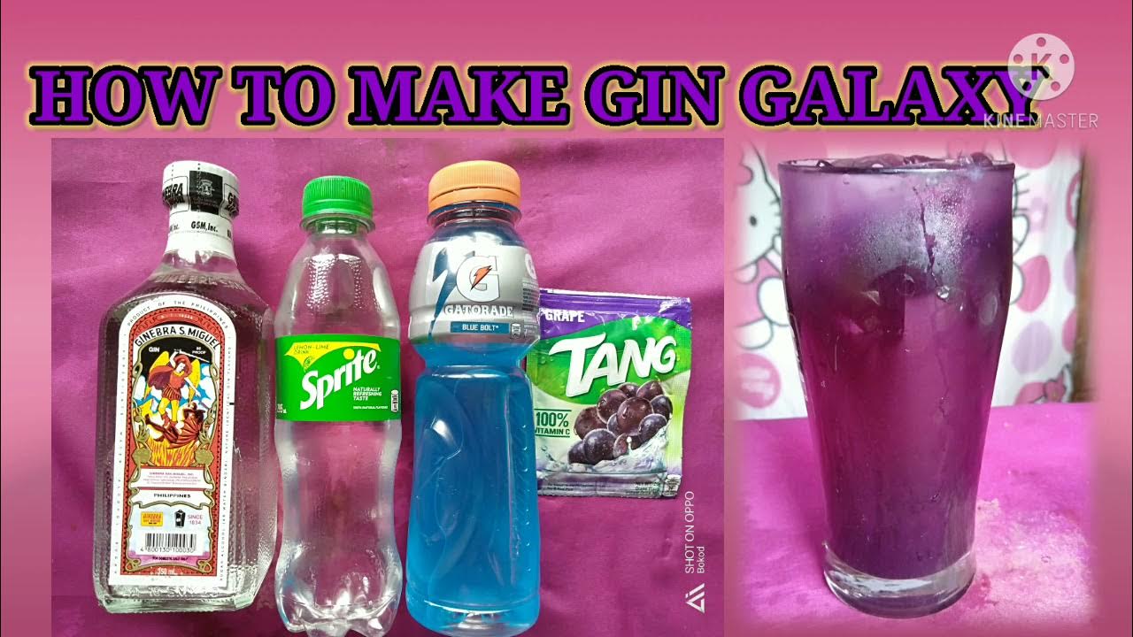 🔴EASY GIN GALAXY (Gin + Gatorade + Sprite + Tang (Grapes flavor) + ice