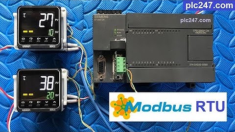 Siemens S7-200 "Modbus RTU" Omron E5CC Tutorial