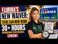 Florida's New Waiver: Teens Can Now Work 30+ Hours During School (2026)