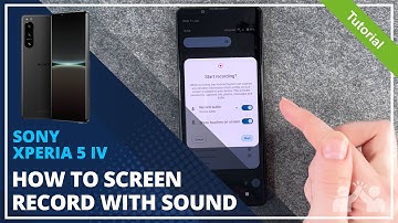 Sony Xperia 5 IV - How to screen recording with audio • 📱 • 🎥 • 🎤 • | Tutorial