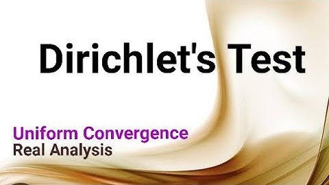 Real Analysis for csir mathematics| Uniform Convergence| Msc. maths Real Analysis | Dirichlet