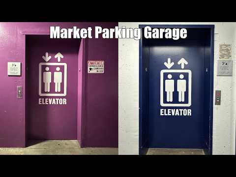 Famous Glass Dover Elevators at the Market Parking Garage in Roanoke, VA