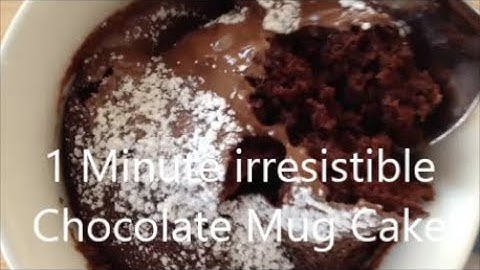 1 Minute Perfect Chocolate Mug Cake in Microwave / irresistible chocolate cake