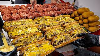 300 SOLD PER DAY?! 🤯 Recreating the "Crazy Cheese Steak Hotdog" in the wild! 🌭