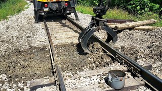 Fixing a Really Bad Mud Spot on the Railroad Track