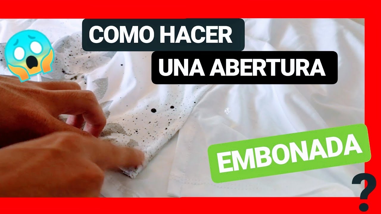 🏅👕como COSER una ABERTURA de T-SHIRT ✂️ |😱  Fácil , rápido en solo 2 pasos