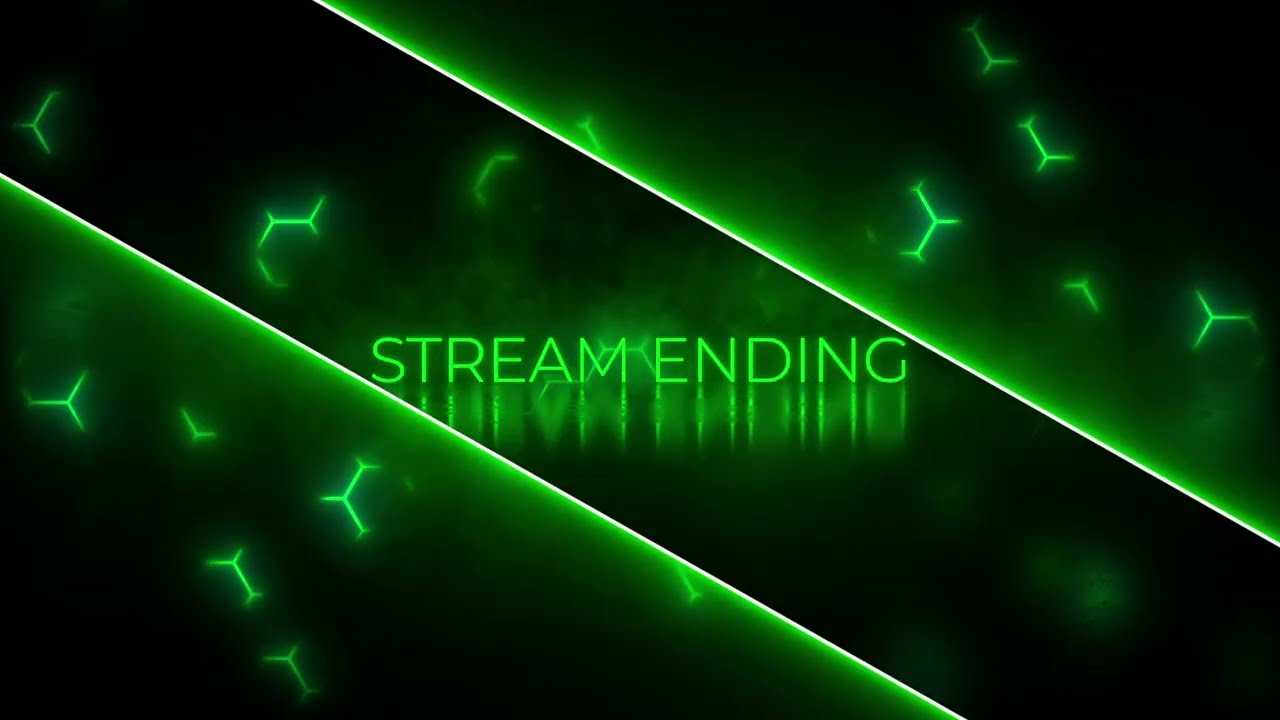 Boost Your Stream's Aesthetics: Black & Green Animated Overlay for Twitch [OBS & Streamlabs]