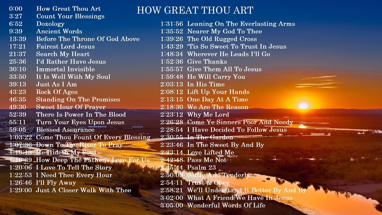 50 Popular Hymns - How Great Thou Art - Gospel Instrumental Music by Lifebreakhtrough