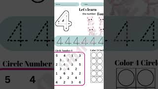 Number Tracing Worksheets & Math Practice | Printable 10-Sheet Digital Download for Preschool
