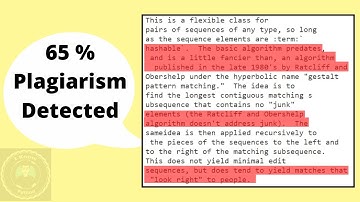 Plagiarism detector using python