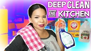 THE BEST DEEP CLEANING KITCHEN TIPS | CHEAP WAYS TO CLEAN WALLS, STOVE, CROCK POT & MORE