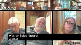 Weston SelectBoard Meeting 5-26-2026