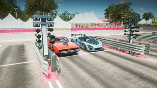 Forza Horizon 4 - McLaren Senna vs 1000+HP Dodge Charger Drag Race! screenshot 2