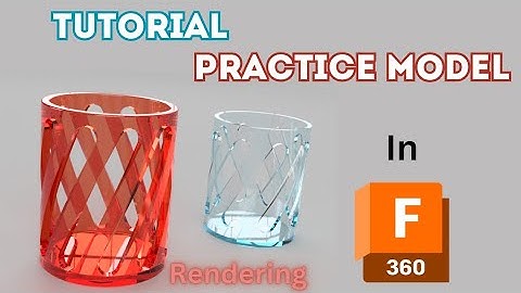Fusion 360 Tutorial on practice Model with Rendering | Emboss Tool in Fusion 360.